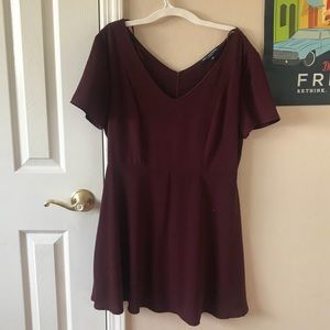 One love clothing burgundy dress mini
